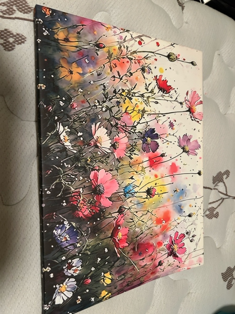 Vibrant Wildflower Canvas Art - Colorful Floral Print